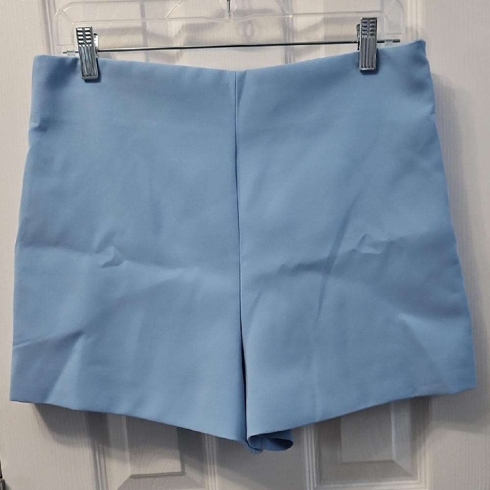 Zara Dressy Short Color Blue Size Large (made Medium) Lined
